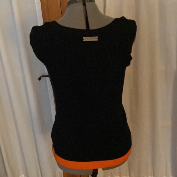 Retired new, never worn Elhoffer design spooky spiderweb Halloween sweater shell - Picture 3 of 5